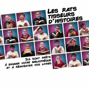 affiche spectacle rats tisseurs d'histories